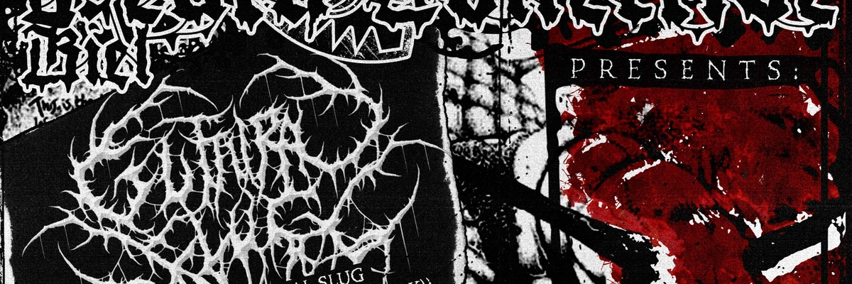 DEATH COLLECTIVE proudly presents: GUTTURAL SLUG + PUSTULANT FLESH + POST NATAL ABORTION + FROTHING event-page image